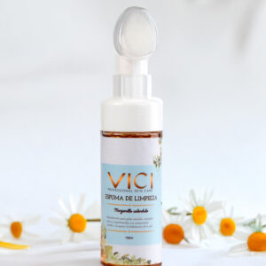 Espuma de limpieza facial con brocha